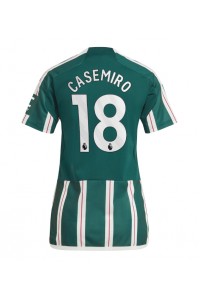 Fotbalové Dres Manchester United Casemiro #18 Dámské Venkovní Oblečení 2023-24 Krátký Rukáv